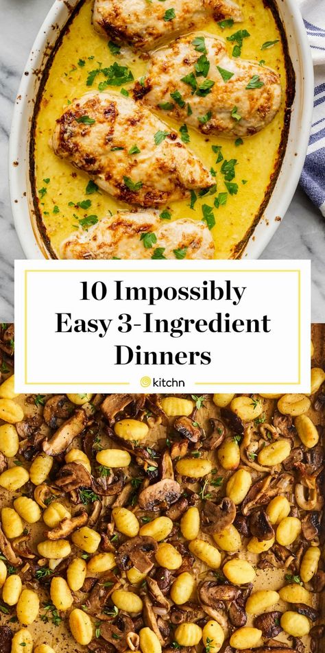 Explore ten simple dinner ideas that only require three ingredients each, making meal prep a breeze. 3 Ingredient Dinners, Quick And Easy Dinner Ideas, Budget Family Meals, Dinner On A Budget, Quick And Easy Dinner, Fast Dinners, Easy Dinner Ideas, Budget Friendly Recipes, Easy Family Meals