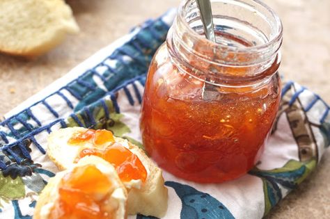 Peach Habanero Jam With Pectin, Peach Habanero Jam, Hot Pepper Jam, Habanero Jam, Habanero Jelly, Pepper Jam, Cut Sugar, Peach Jam Recipe, Peach Jelly