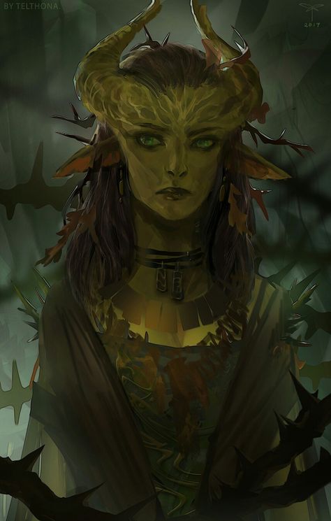 Tiefling druid Heroic Fantasy, Fantasy Races, Dungeons And Dragons Characters, Dnd Art, Wow Art, Arte Fantasy, Fantasy Rpg, Fantasy Inspiration, 영감을 주는 캐릭터