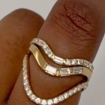 Shahla Karimi on Instagram: "Curved Wedding Bands > . . . . . . #diamonds #jewelryinspo #finejewelry #weddingring #weddingband #curvering" Shahla Karimi, Curve Ring, Planning Checklist, Curved Wedding Band, Wedding Planning Checklist, September 16, Jewelry Inspo, Wedding Band, Wedding Bands