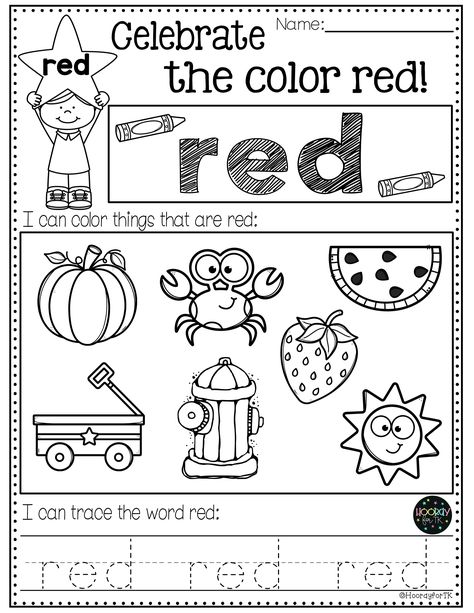 Preschool Coloring Worksheets, Pre K Matching Worksheets, Color Worksheets For Preschool Free, Pre K Review Worksheets, Color Week Kindergarten, August Worksheets For Preschool, Learning Colors Worksheets For Preschool, Color Practice Worksheet, Color Tracing Worksheet