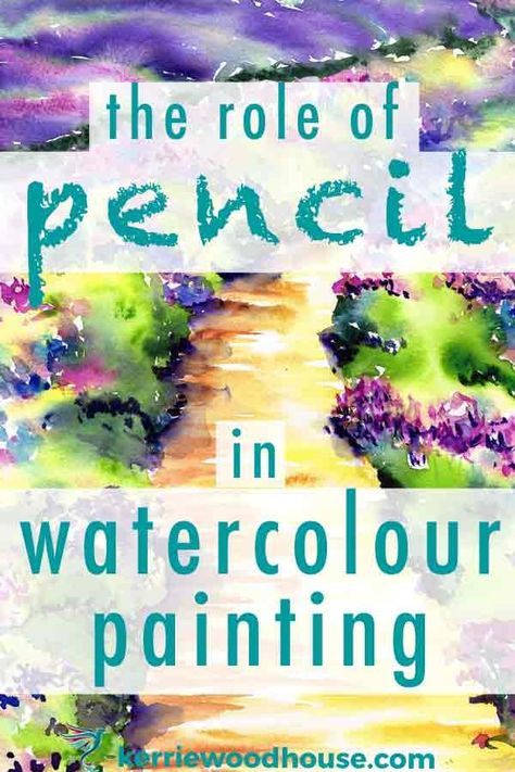 How to Turn a Line Drawing into an Easy Watercolour Painting — Kerrie Woodhouse - Easy, Expressive Watercolour for Beginners Watercolour For Beginners, Watercolor Stars, Water Colouring, Loose Watercolour, Loose Watercolor Paintings, Watercolor Pencil Art, Art Demonstrations, Painting Flowers Tutorial, Paintings Tutorials