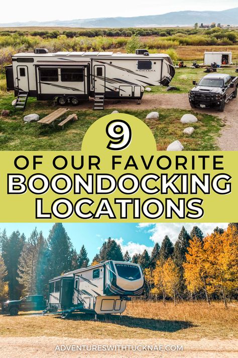 9 of our Favorite Boondocking Locations Rv Camping Locations, Free Rv Camping Sites, Boondocking Tips, Off Grid Camping, Off Grid Camper, Boondocking Rv, Boondocking Camping, Rv Boondocking, Best Rv Parks