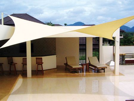 shade sails Patio Sails, Sun Sails, Triangle Sun Shade, Terrasse Design, Backyard Shade, Backyard Canopy, Portable Tent, Garden Canopy, Fabric Canopy