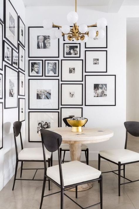 Design Dilemma: Choosing Frames for a Gallery Wall - This Mamas Dance Design Interior Modern, Koti Diy, Interior Design Per La Casa, Design Apartment, Interior Modern, Decoration Inspiration, Small Dining, Dining Room Walls, Style At Home