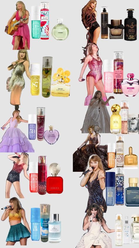 Perfume for each era! Taylor Swift Perfume Aesthetic, Perfume For Teenage Girl, Good Perfumes For Teens, Teenager Perfume, Victoria Secret Rollerball Perfume, Taylor Swift Perfume, Bath And Body Work, Best Perfume, Bath And Body