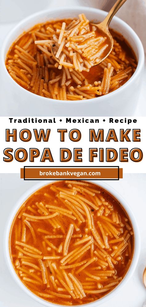 Fiedo Recipes, Fideo Recipe Mexican Easy, Fido Soup Recipes, Fido Recipes, Easy Fideo Recipe, Childhood Dinners, Fideo Recipe Mexican, How To Make Fideo, Mexican Fideo