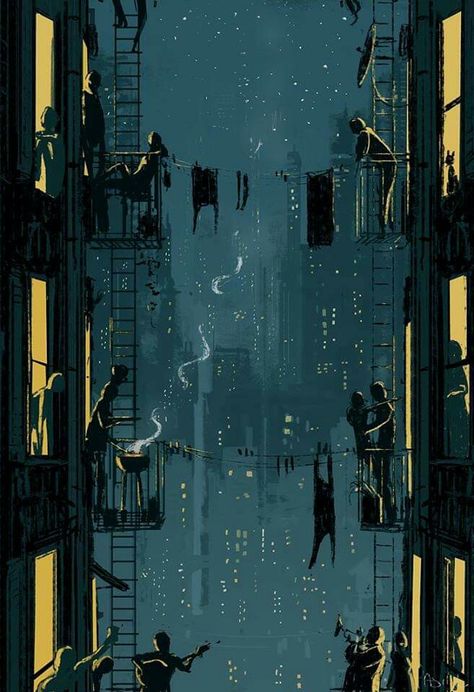 "Sketch of day". Pascal Campion. 숲 사진, Pascal Campion, City At Night, City Art, Scenery Wallpaper, Anime Scenery, Animation Art, Metal Tin, Aluminum Metal