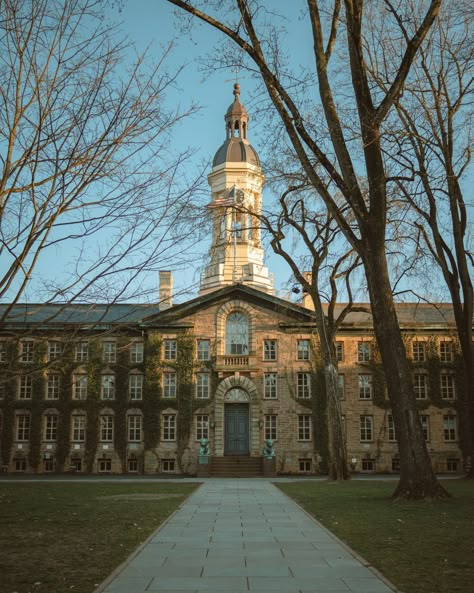 Nassau Hall architecture, at Princeton University, New Jersey Ivy League Acceptance, Uni Motivation, Hall Architecture, Manifest Board, Princeton New Jersey, Us Universities, Dream College, Princeton University, Johns Hopkins University