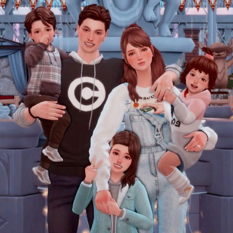 Sims 4 Family Poses, Sims 4 Stories, Sims 4 Hair Male, Sims 4 Tattoos, Sims 4 Challenges, Sims 4 Family, The Sims 4 Skin, Play Sims 4, Sims 5