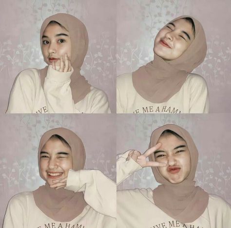 Ide Pose Selfie Hijab, Pose Foto Hijab, Pose Selfie Hijab, Selfie Ideas Hijab, Selfie Tutorial, Selfie Hijab, Instagram Theme Feed, Self Portrait Poses, Selfie Poses Instagram