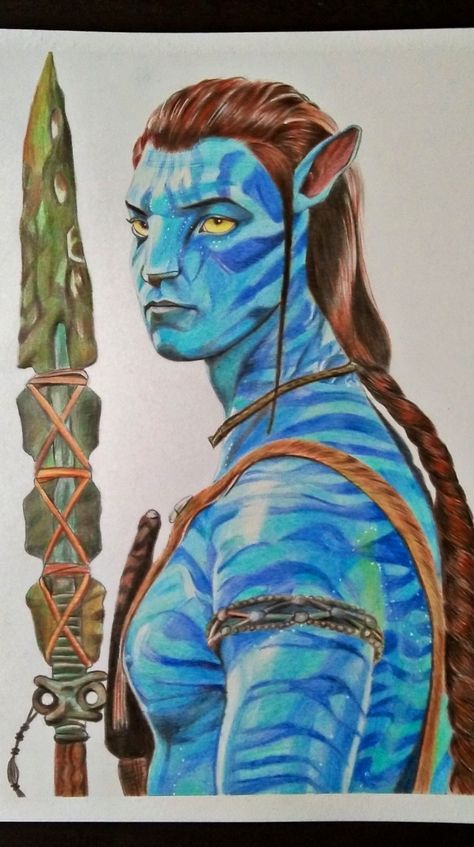 Avatar Realistic, Custume Shoes, Colour Pencil Art Sketches, Pencil Colour Drawing, Portfolio Drawings, Dragon Oc, Colour Drawing, Avatar The Way Of Water, Realistic Drawing