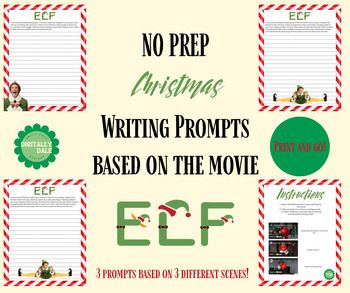 The Movie Elf, Elf 2003, Christmas Writing Prompts, Christmas Writing, Elf Movie, Writing Assignments, Classroom Resources, Free Fun, Resource Classroom