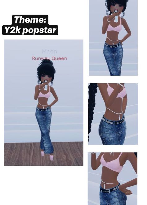 Dress To Impress Summer Update Outfits, Dress To Impress Roblox Game Y2k Popstar, Stargirl Outfits Dress To Impress, Popstar Dti Ideas, Dti Theme Popstar, Dti Roblox Theme Streetwear, Y2k Popstar Outfit Dress To Impress, Dress To Impress Popstar Theme, Y2k Pop Star Dress To Impress