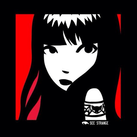 Profile pics Emily The Strange Icon, Goth Cartoon, Emily The Strange, Ragamuffin, Girl Pfp, Cartoon Profile Pics, Icon Pfp, Discord Server, Red Aesthetic