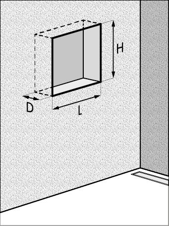 How to make a bathroom wall niche | Easy Drain Bathroom Niche Dimensions, Bathroom Wall Niche, Niche In Wall, Bathroom Utensils, Wall Niches, Bathroom Niche, Bathroom Dimensions, Shower Shelf, Wall Niche