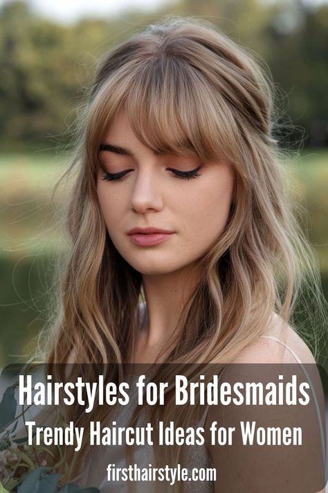 Romantic Bridesmaid Haircuts & Ideas Bridesmaid Hair Pony, Ethereal Hair, Hairstyles For Bridesmaids, Braided Updos, Elegant Updos, Haircuts Ideas, Stunning Hairstyles, Hollywood Waves, Bridesmaid Hairstyles