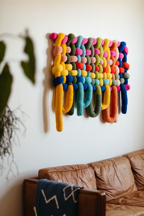 Felted Wall Art, Yarn Art Diy, Diy Macrame Wall Hanging, Weaving For Kids, Newcastle Nsw, Fiber Wall Art, Diy Furniture Decor, Rustic Ornaments, I Love Lamp