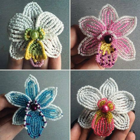 French beaded flowers