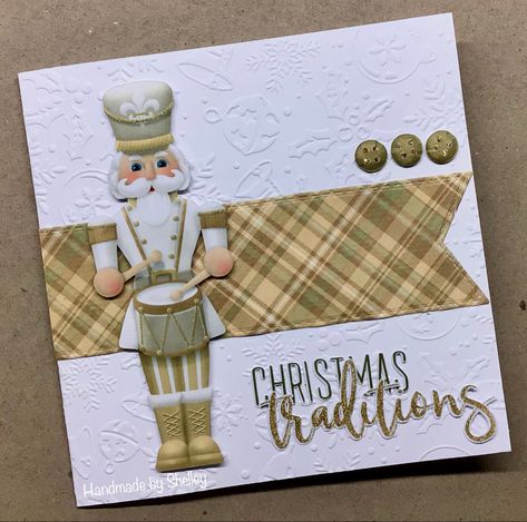 Christmas Cards Nutcracker, Nutcracker Christmas Cards Handmade, Nutcracker Cards, Nutcracker Christmas Card, Nutcracker Crafts, Nitwit Collections, Xmas Projects, Christmas Santas, Christmas Decoupage