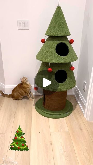 SNP on Instagram: "Let’s hope the Christmas Cat Tree keeps these trouble makers out of my real tree (yes I’m talking to you Savoury 🌲) #catsandchristmas #catstree #leavemytreealone #treekitty" Outdoor Cat House Diy, Christmas Cat Tree, Cat Tree Designs, Trouble Makers, Cat House Diy, Cat Christmas Tree, Outdoor Cat House, Cat Stands, Real Tree