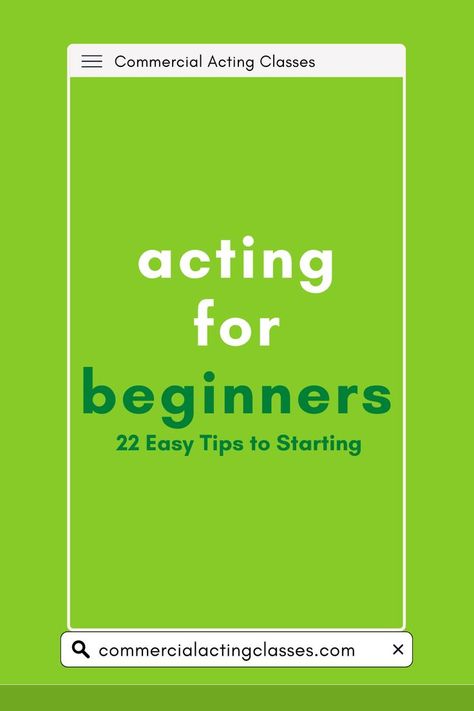 Acting for Beginners: 22 Easy Tips to Starting Acting Tips For Beginners, Acting Classes, Ap Chemistry, Ayurvedic Healing, Acting Class, Acting Tips, Drama Ideas, Bollywood Actors, Beginners Guide