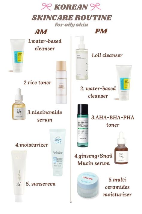 Weekend Skin Care Routine, Best Korean Skin Care Products For Oily Skin, Korean Oily Skin Care, Korean Skin Care Products For Oily Skin, Body Lotion For Oily Skin, Best Korean Skincare For Oily Skin, Oily Skin Care Routine Korean, Best Skin Care Routine For Oily Skin, Oily Skin Korean Skincare