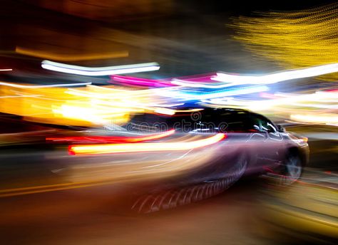 Car moving fast. Car against blurred city lights , #Affiliate, #fast, #moving, #Car, #lights, #city #ad Moving Car Photography, Blurred City Lights, Blur City, Collection Moodboard, Car Moving, Material Collage, Ib Art, Fast Motion, Fast Car