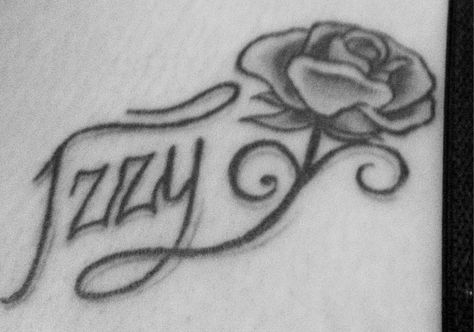 My chest tattoo RIP Izzy. By Mo Southern Izzy Name, Izzy Tattoo Name, Izzy Tattoo, Diy Jewelry Making Tutorials, Bad Girl Quotes, Lotus Tattoo, Name Tattoo, Name Tattoos, S Tattoo