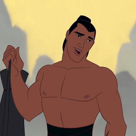 General Li Shang – Mulan Disney Characters Reimagined, Animated Disney Characters, Li Shang, All The Princesses, Disney Movies To Watch, Animated Man, Disney Men, Goofy Movie, Adrien Y Marinette