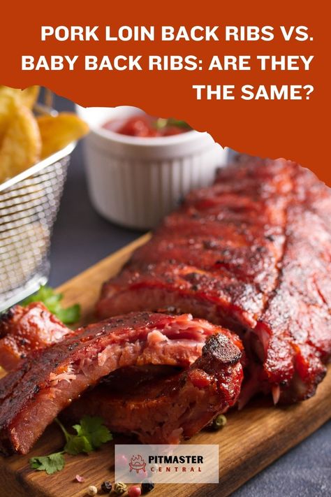 Exploring the differences between pork loin back ribs and baby back ribs - which one is your favorite? #ribrecipes #cookingtips #porkribs #babybackribs Pork Loin Back Ribs Recipes, Pork Loin Back Ribs Oven, Pork Loin Ribs Recipes, Loin Back Ribs, Pork Loin Rub, Back Ribs In Oven, Pork Baby Back Ribs, Pork Loin Back Ribs, Pork Loin Ribs