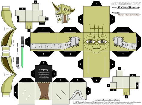 Star Wars / Star Trek - Manualidades a Raudales Batman Cartoon, Origami Yoda, Star Wars Jewelry, Star Wars Crafts, Movie Decor, Printable Star, Paper Toy, Star Destroyer, Star Wars Yoda