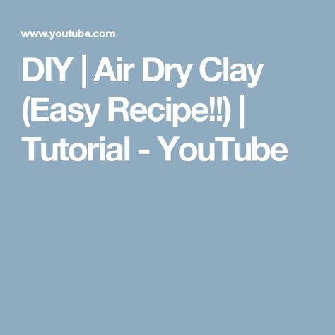 Air Dry Clay Easy, How To Make Porcelain, Clay At Home, Cold Porcelain Tutorial, Easy Microwave Recipes, Clay Easy, Smooth Icing, Air Clay, Homemade Clay