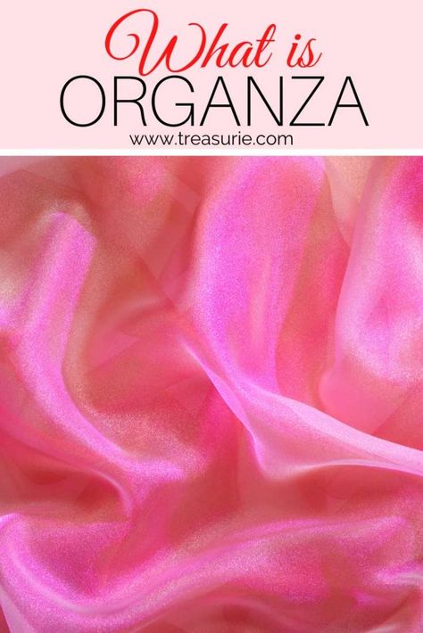 What is Organza? – Fabric Guide and Explanation | TREASURIE Types Of Fabric Material, Organza Cloth, Prom Night Dress, Sewing Journal, Organza Styles, Organza Material, Tet Holiday, Fabric Guide, Types Of Fabric