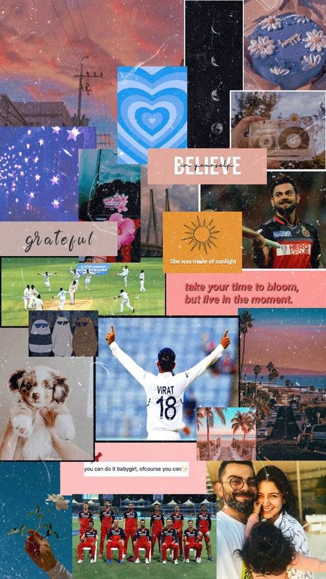 Virat Kohli Aesthetic, Anushka Wallpapers, Journal Book Design, I Love Cricket Images, Study Snaps Ideas, Study Snaps, Rainbow Wallpaper Iphone, Ab De Villiers Photo, Virat Kohli And Anushka