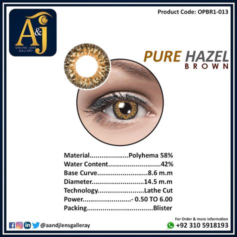 Pure Hazel Brown eye lens    Power range available : -0.00 to 6.00    Price: 1800/-    for order and more info contact on 0310-5918193    WhatsApp group link:  https://lnkd.in/dVN63Zv  .  .    #lens #eyelens #contactlens #fashion #technology #lensinpakistan #lensinrawalpindi #lensinislamabad #eyecare #brown #browneye #beautifuleye #styles #hazel #hazelbrown #purehazelbrown  #aandj #lensgallery #pakistan #rawalpindi #islamabad #online #sunglasses #buysale #buy #sell #eye #isloo #fashioninpakistan Brown Eye Lens, Hazel Brown Eyes, Fashion Technology, Eye Lens, Brown Eye, Contact Lenses, Eye Care, Whatsapp Group, Brown Eyes