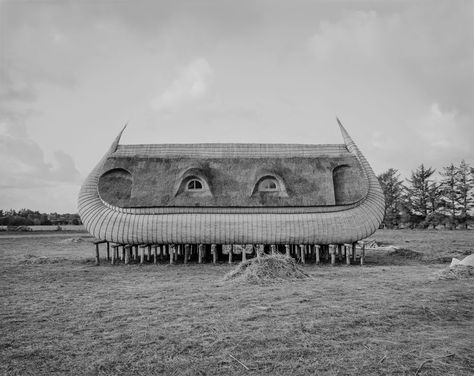 Simon Starling | Houseboat for Ho | Casey Kaplan Lake Chad, Thatched House, Lake Titicaca, Ancient Technology, Sea Level Rise, Ancient Buildings, Keep Alive, Thatched Roof, Building Techniques