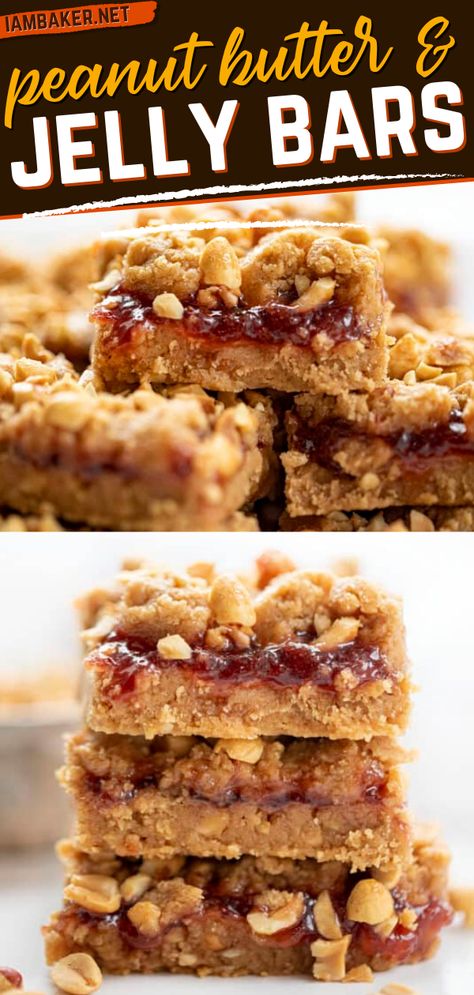 Peanut Butter Dough, Peanut Butter And Jelly Bars, Jelly Bars, Chocolate Peanut Butter Recipes, Cookie Dough Bars, Jelly Desserts, Peanut Butter Cookie Dough, Chunky Peanut Butter, Strawberry Preserves