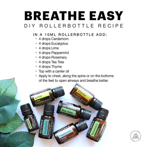 Ashley Hanby on Instagram: “There are so many essential oils that can support our respiratory system. dōTERRA Breathe (Respiratory Blend) is a blend of Laurel Leaf,…” Essential Oil Roller Bottle Blends, Doterra Tea Tree, Doterra Breathe, Lime Tea, Esential Oils, Roller Bottle Blends, Doterra Essential Oils Recipes, Essential Oils Guide, Essential Oils Health