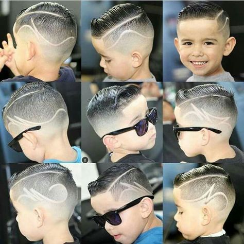 Get the latest styles for your little man with these . From short and simple to long and textured, there's a style for every boy. #boyshaircuts #2023haircuts Boys Haircut With Design, Haircut With Design, Hair Designs For Boys, Boys Haircuts With Designs, Hairstyles For Boys, Boys Fade Haircut, Fade Haircut Designs, Boys Haircut Styles, Short Hair For Boys