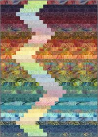 Jelly Roll Quilting, Jelly Roll Quilts, Bargello Quilt Patterns, Colchas Quilting, Jelly Roll Patterns, Bargello Quilt, Bargello Quilts, Jelly Roll Quilt Patterns, Quilt Modernen