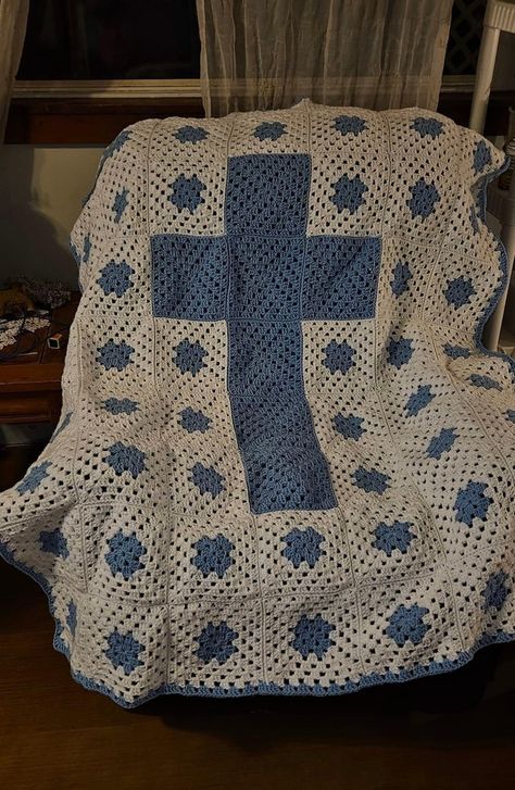 Crochet Cross Blanket, Cross Blanket, Crochet Cross, Crochet Projects, Crochet Patterns, Crochet, Pattern