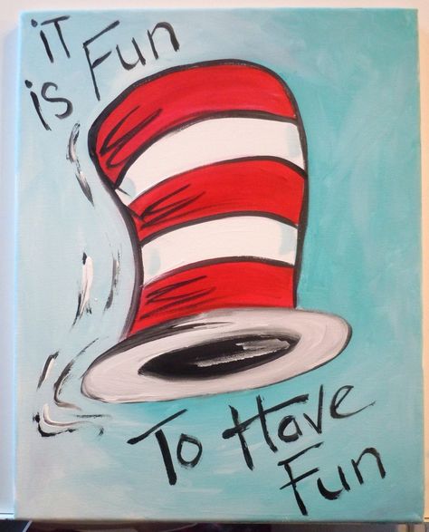 Dr Seuss Painting Ideas, Disney Art Projects For Kids, Painting Art Projects For Kids, Disney Art Projects, March Crafts, Creative Elements, Dr Seuss Day, Scrapbook Quotes, Art Projects For Kids