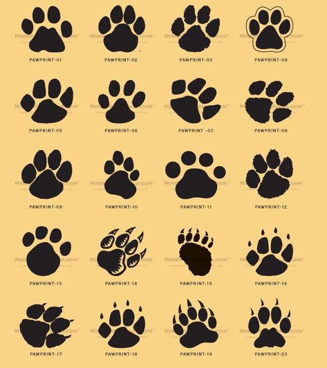 Paws Tattoo, Cat Paw Print Tattoo, Paw Print Clip Art, Cat Paw Tattoos, New Beginning Tattoo, Paw Nails, Dog Print Tattoo, Sun Tattoo Designs, Graffiti Art Letters