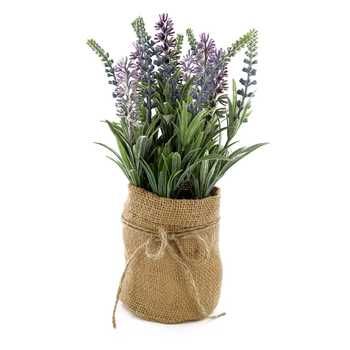 Lavender in Burlap Jar