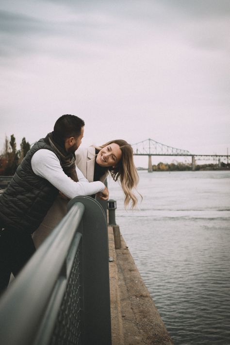 Montreal Couple Photography, Old Port Montreal Photoshoot, Montreal Engagement Photos, Couple Engagement Shoot, Couple Shoots, Engaged Couples Photography, Couple Engagement Pictures, Old Montreal, Engagement Photo Shoot