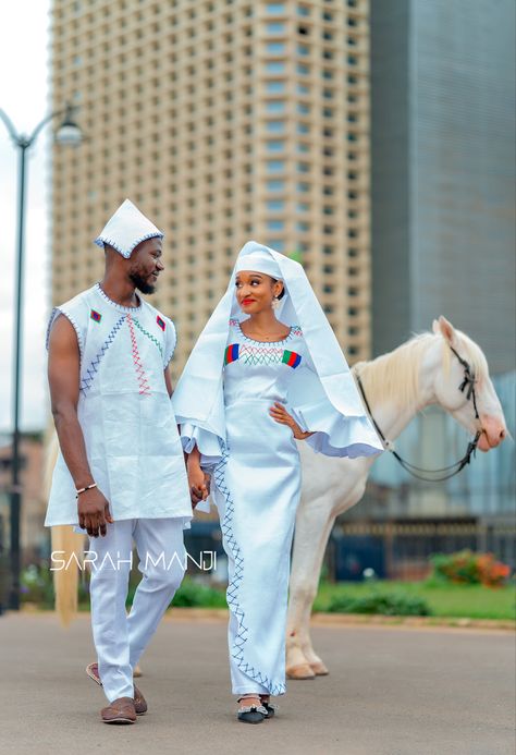 Fulani couple Fulani Culture, Teuta Matoshi Dresses, Boubou Styles, Boubou Styles For Women, Different Wedding Dresses, Grey Gown, Unconventional Wedding Dress, Bridal Attire, Diy Wedding Dress