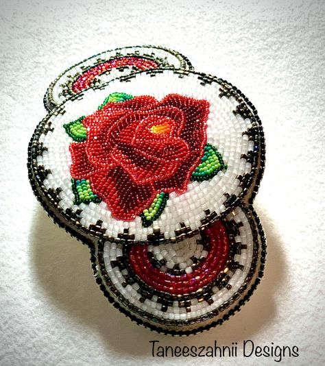 Navajo Beadwork, Navajo Basket, Indigenous Crafts, Beaded Barrettes, Fancy Shawl, Beaded Rose, Powwow Regalia, Indian Beadwork, Native American Beadwork Patterns