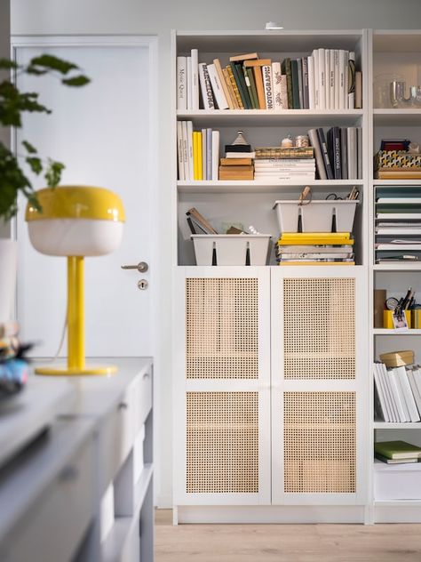 Ikea Tyssedal, Billy Oxberg, Bookcase With Glass Doors, Wardrobe Systems, Ikea Billy, Billy Bookcase, White Bookcase, Glass Cabinet Doors, Ikea Family