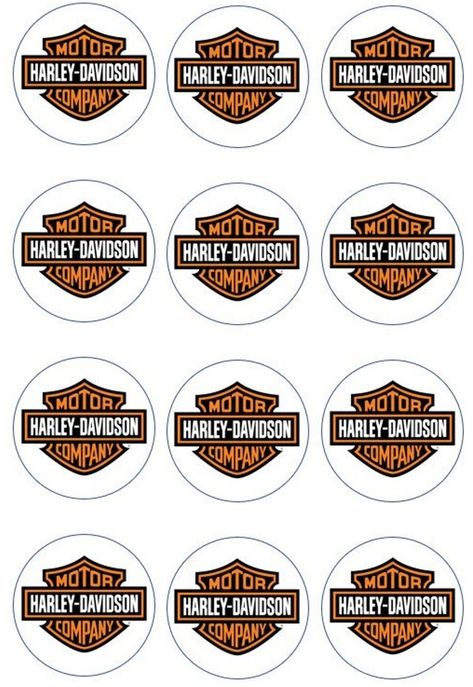 Harley Davidson Cake, Harley Davidson Decor, Edible Toppers, Edible Paper, Edible Cupcake Toppers, Edible Icing Sheets, Cupcake Shops, Icing Sheets, Edible Ink